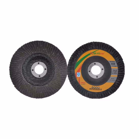 Disco de aba meio curvado de cerâmica de 115 * 22 mm para moagem de metal e aço inoxidável